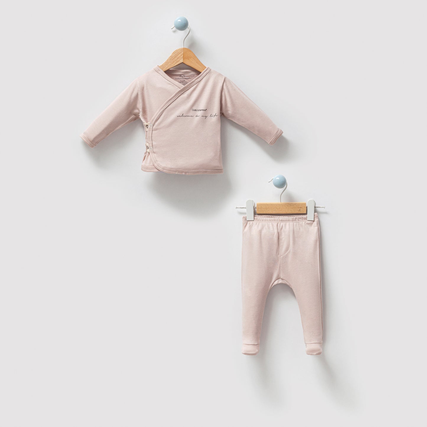 Baby Bodysuit Set Aged 0-3 Months- colored Stone