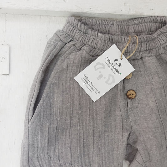 Boston Shorts -Aged 2 Yrs to 8 Yrs- Colored Grey