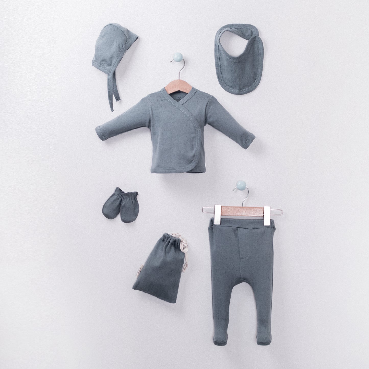 Newborn 6 Pcs Set - Smokey