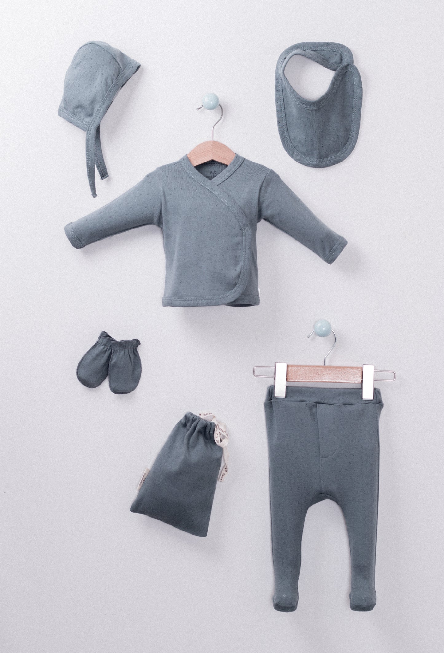 Newborn 6 Pcs Set - Smokey