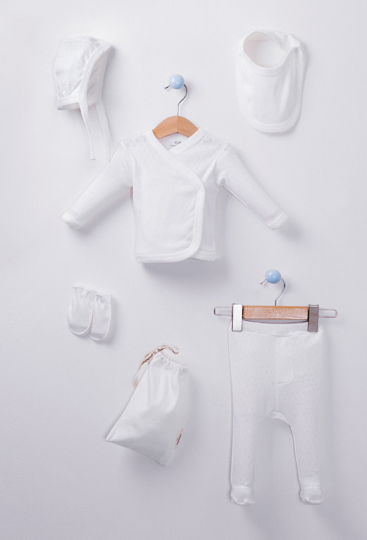 Newborn 6 Pcs Set - White