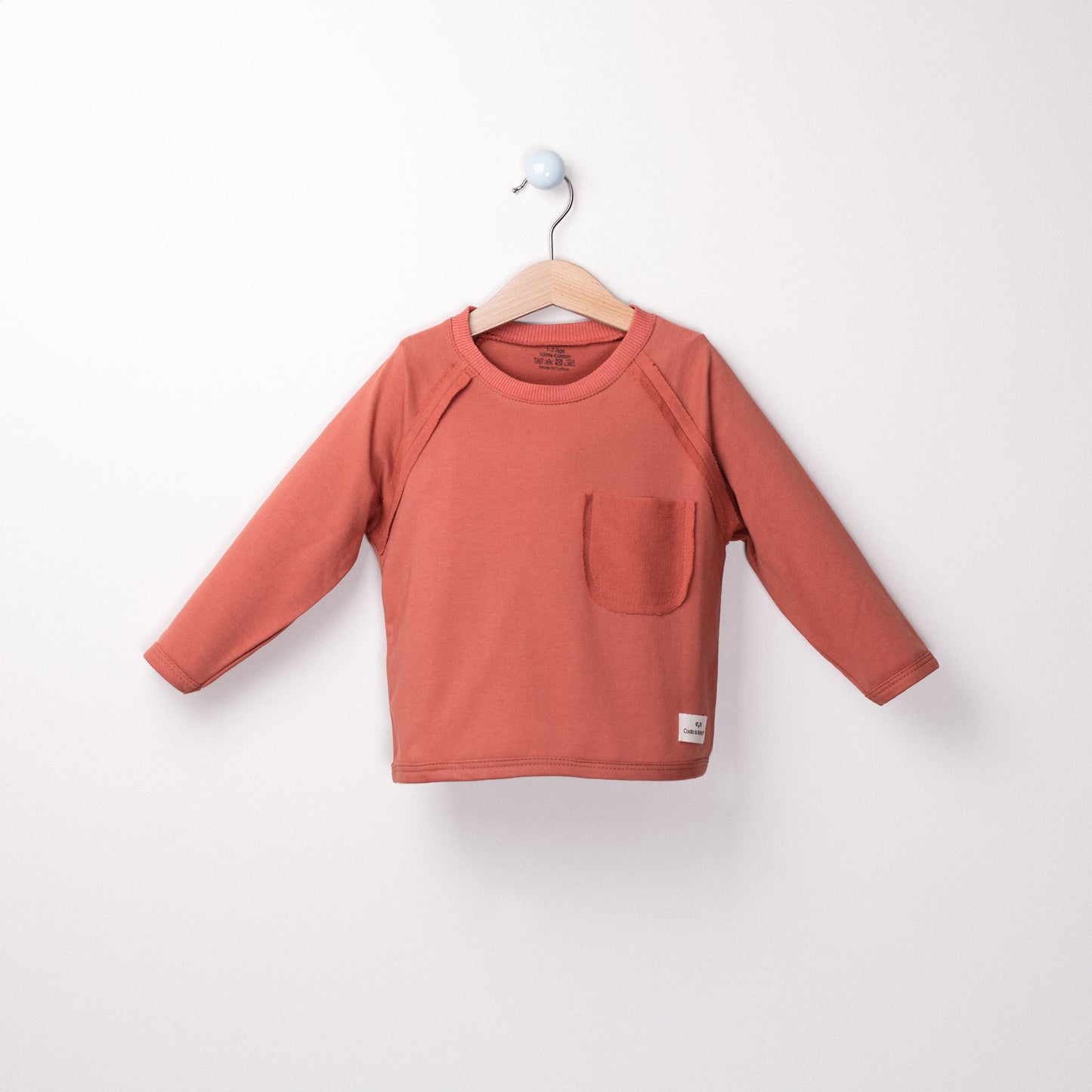 Back Printed sweatshirt Aged 1 Yrs to 9 Yrs- Colored Dark Orange