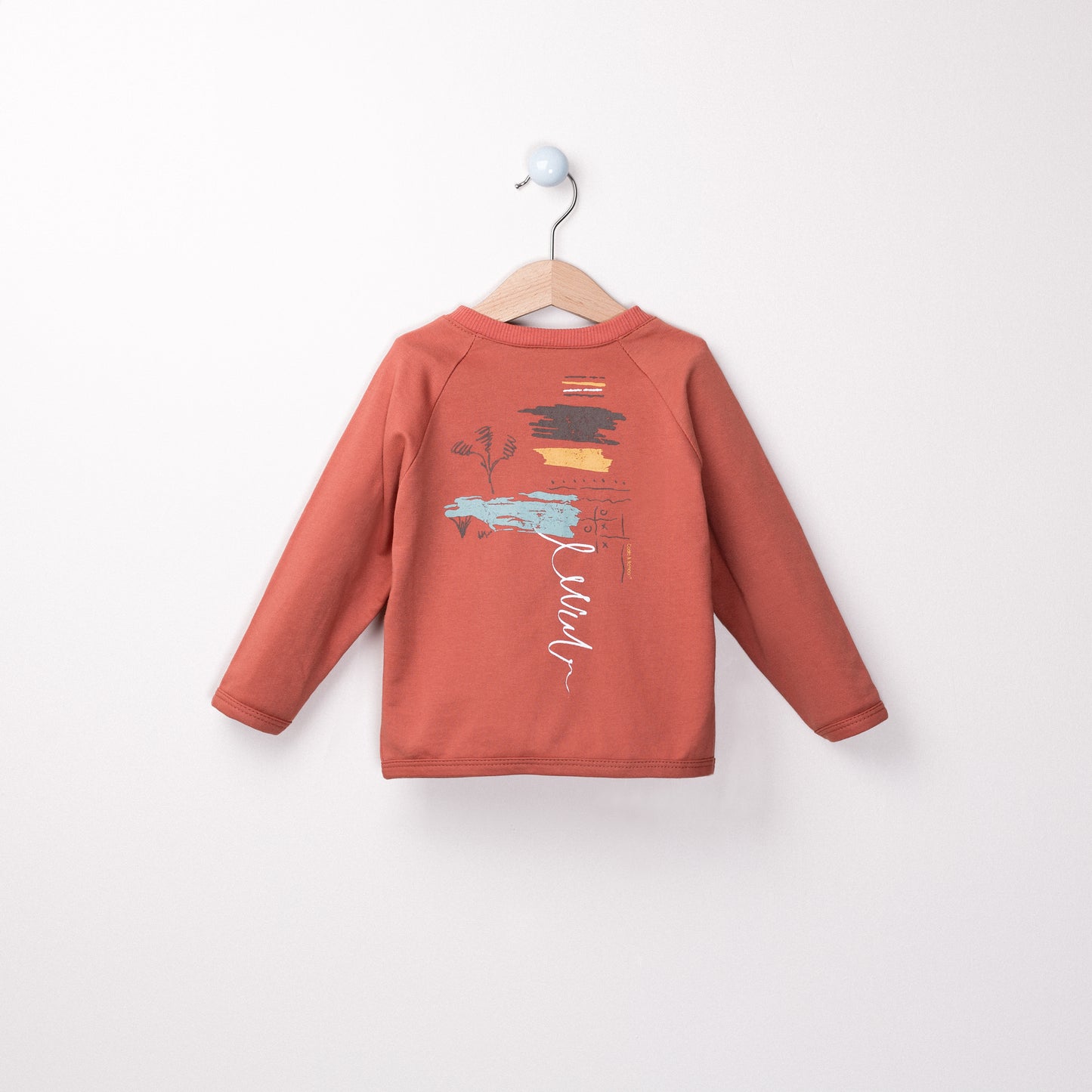 Back Printed sweatshirt Aged 1 Yrs to 9 Yrs- Colored Dark Orange
