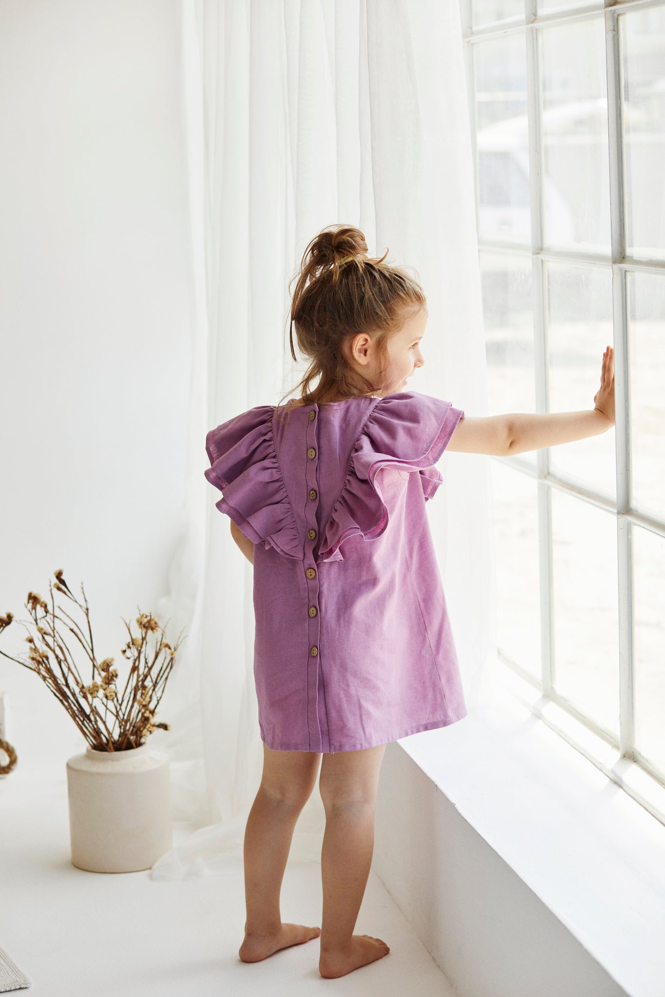 BONN dress for girls Aged 4 Yrs to 9 Yrs- Colored Purple