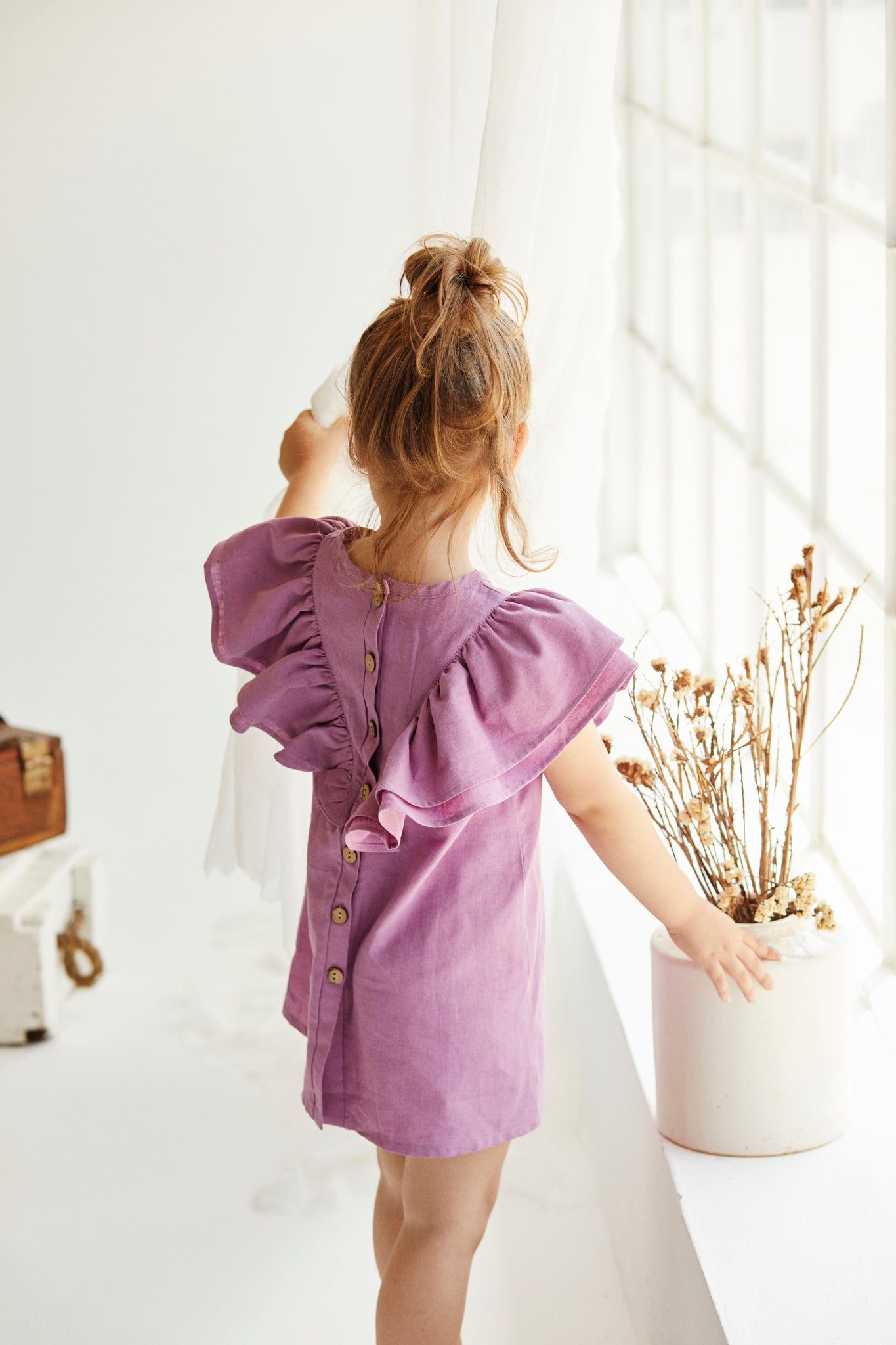 BONN dress for girls Aged 4 Yrs to 9 Yrs- Colored Purple