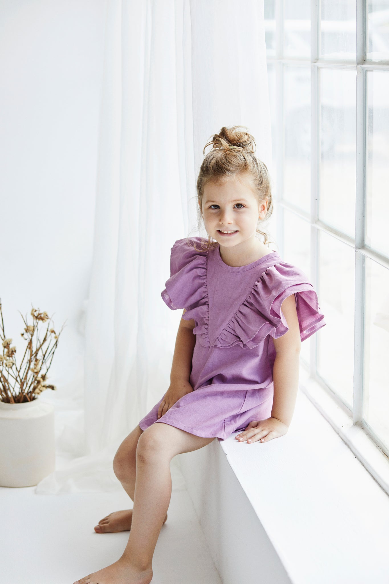 BONN dress for girls Aged 4 Yrs to 9 Yrs- Colored Purple