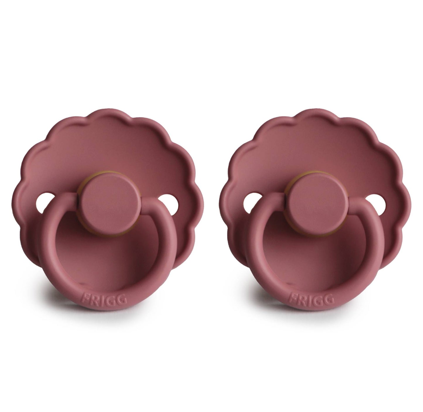 FRIGG Daisy Latex Baby Pacifier 2-Pack Cedar - Size: Size 2 (6-18 Months)