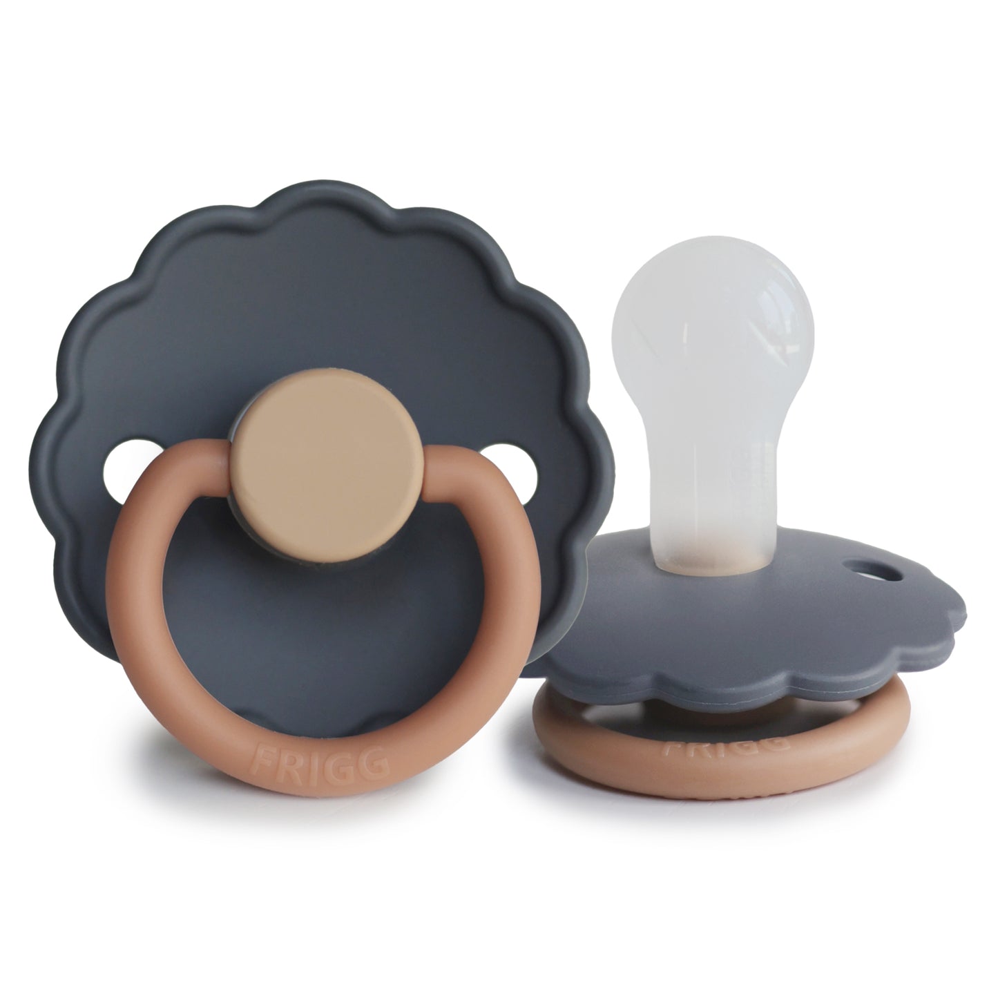 FRIGG Daisy Silicone Baby Pacifier 1-Pack Aurora Size 1 (0-6 Months)