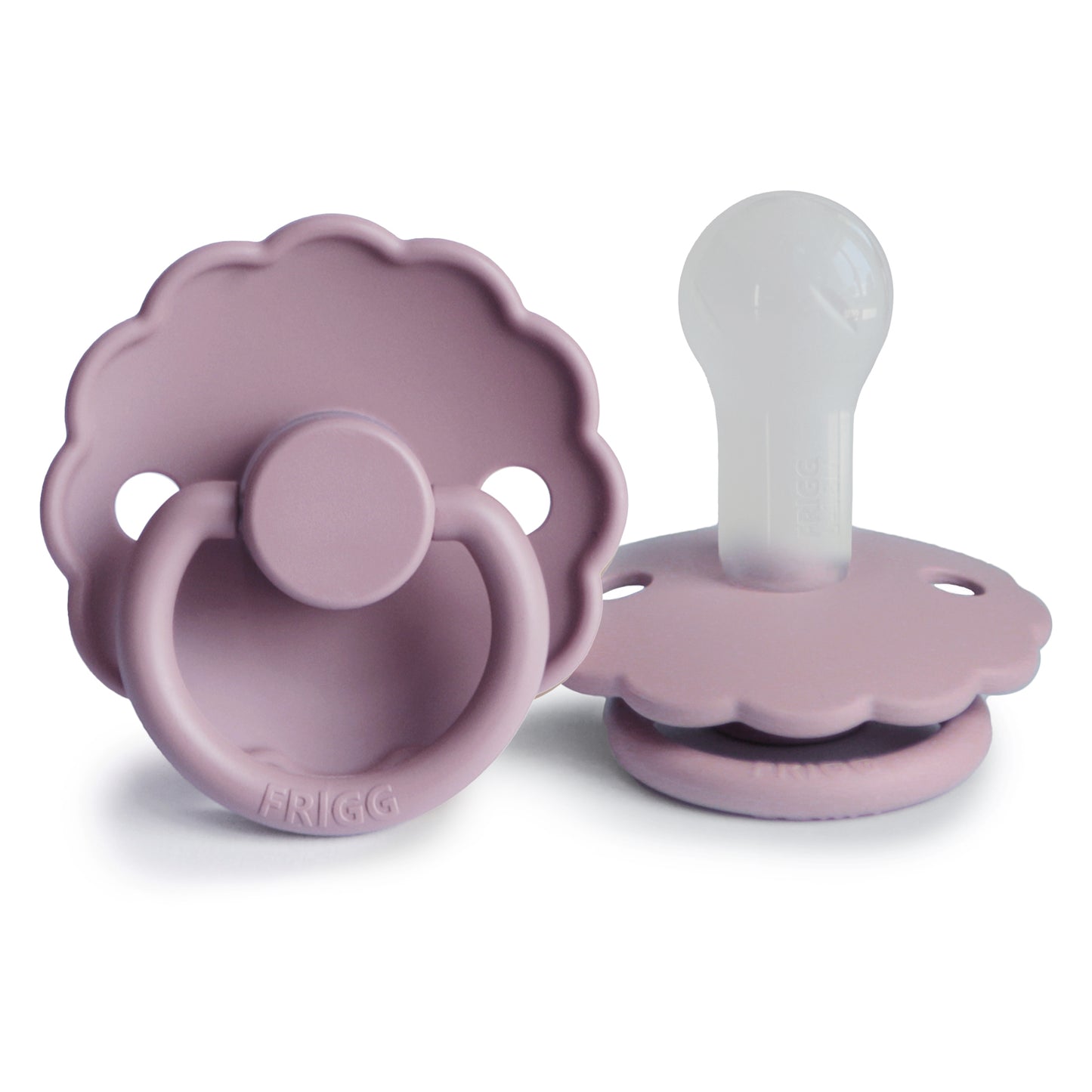 FRIGG Daisy Silicone Baby Pacifier 1-Pack Heather Size 2 (6-18 Months)