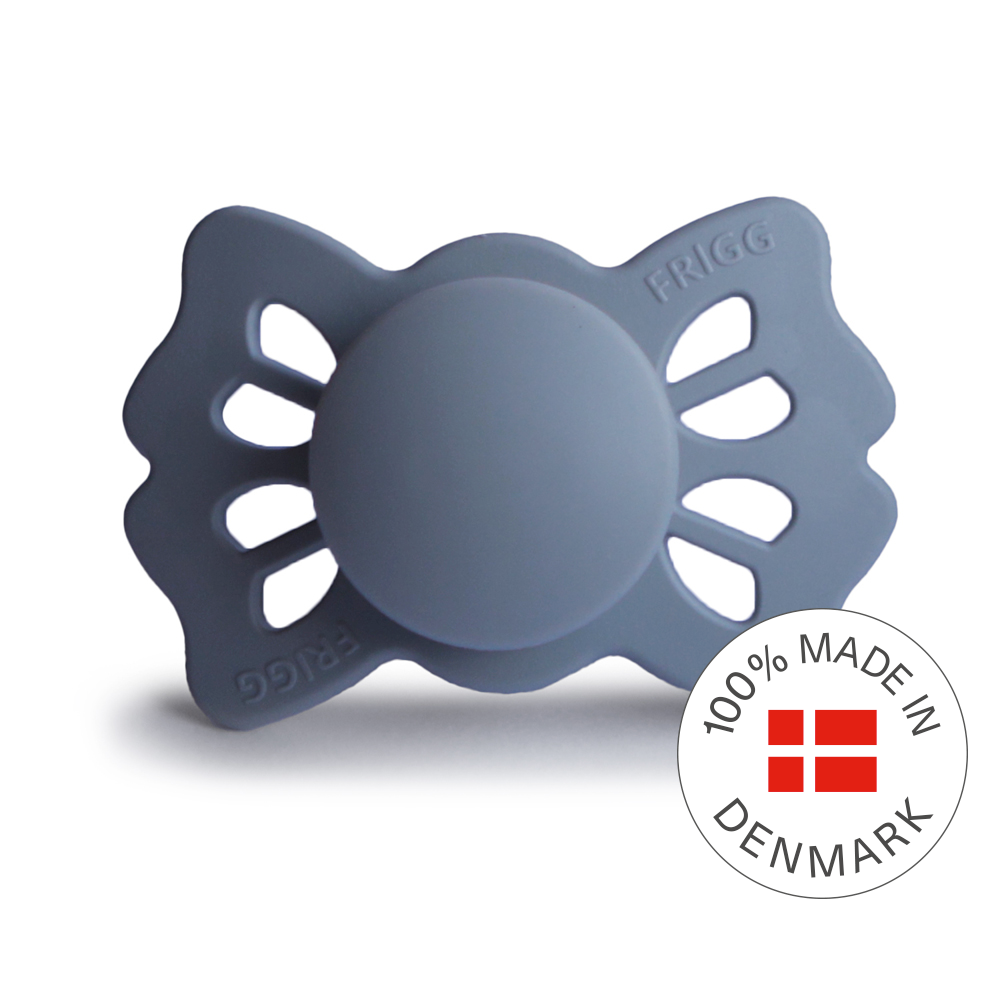 FRIGG Lucky Symmetrical Silicone Baby Pacifier Slate Size 1 (0-6 Months)