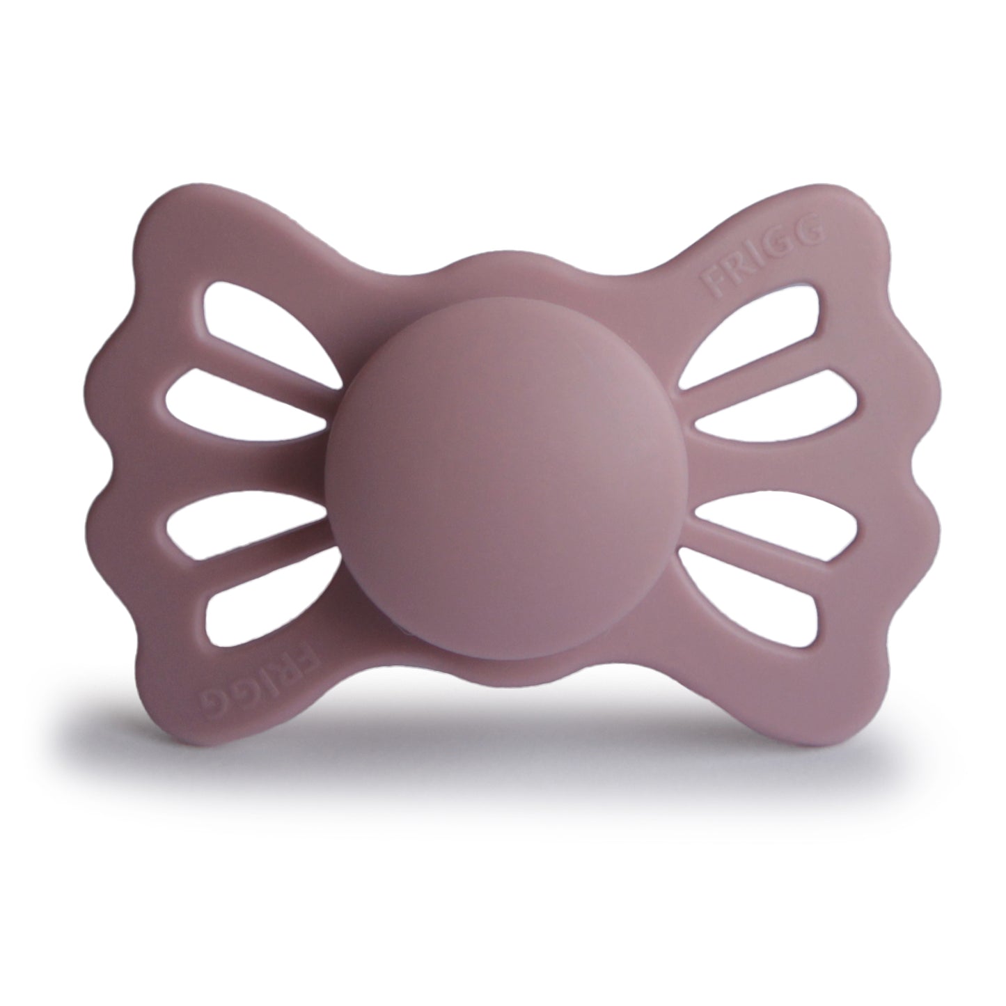 FRIGG Lucky Symmetrical Silicone Baby Pacifier Twillight Mauve Size 2 (6-18 Months)