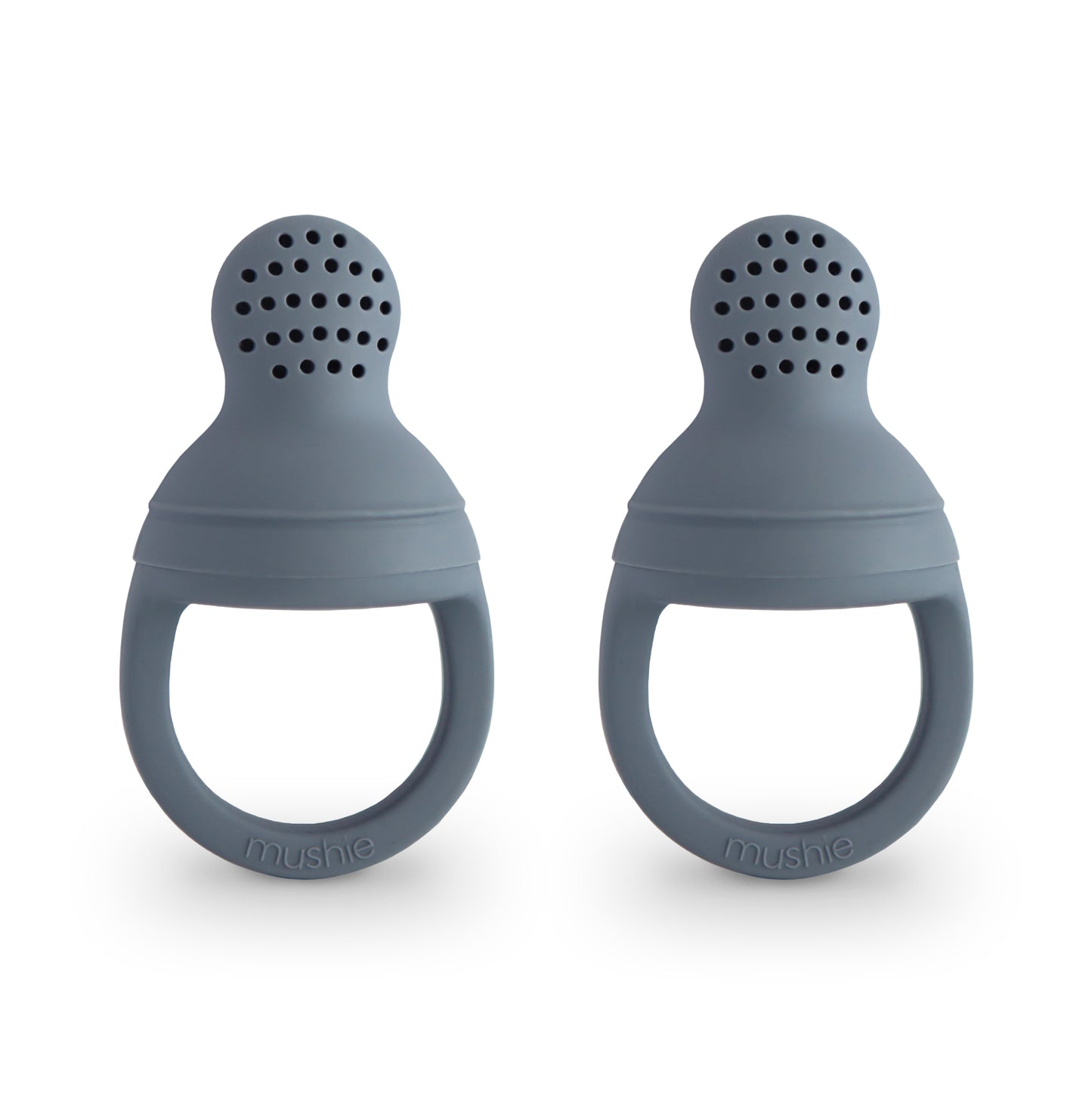 Mushie Silicone Fresh Food Feeder 2-Pack - Colour: Tradewinds