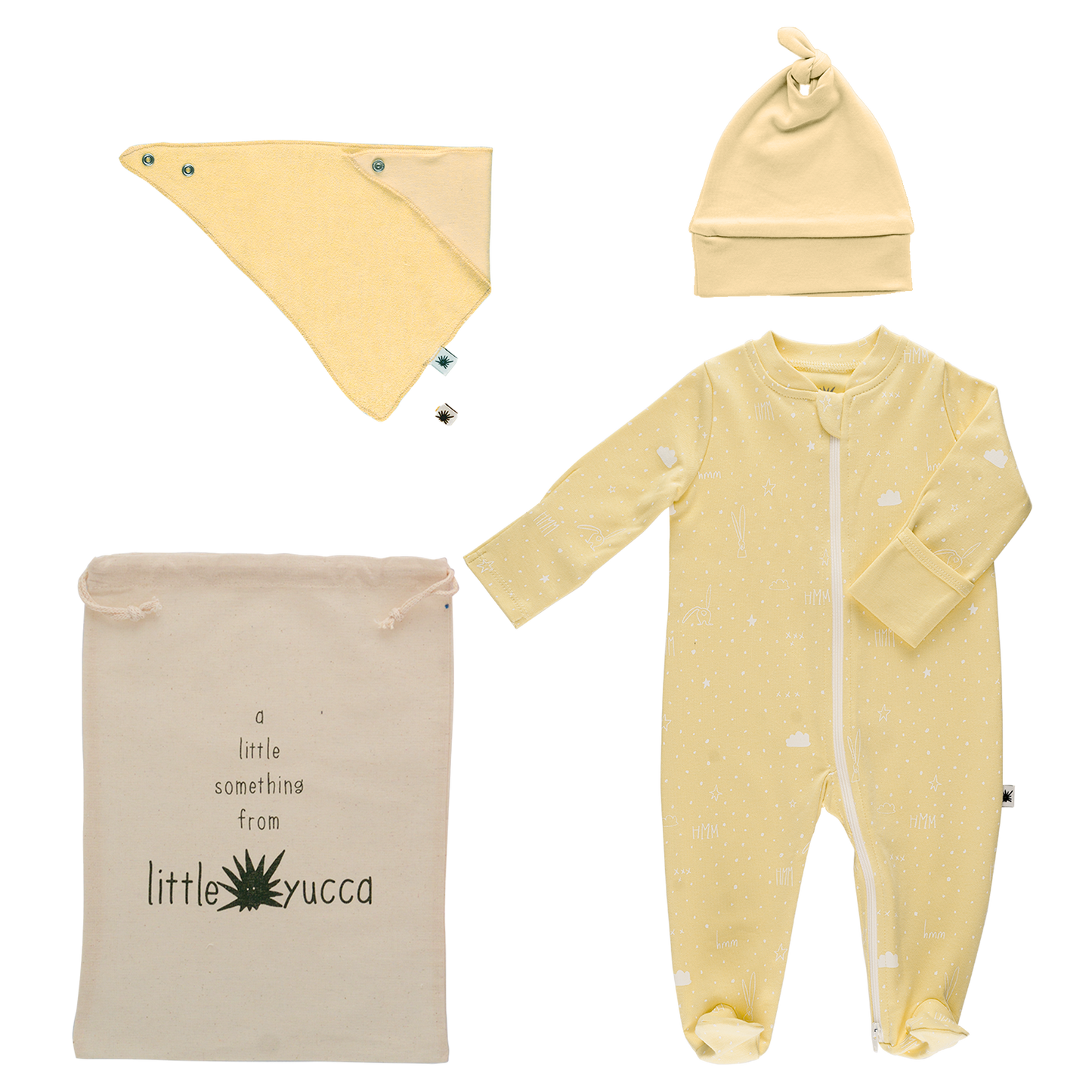 welcome baby born set made of organic cotton