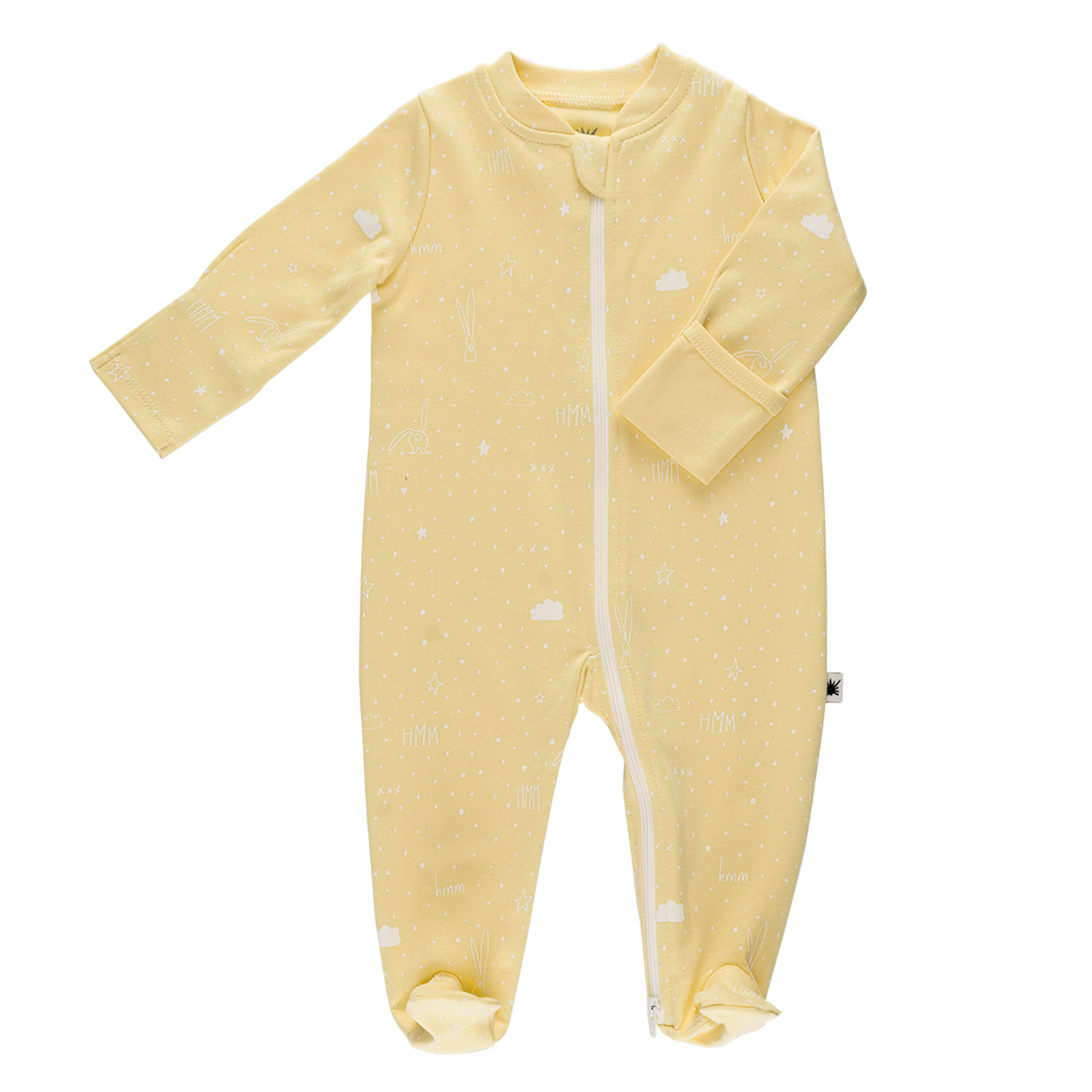 Footed Jumpsuit for baby girl and boy organic cotton