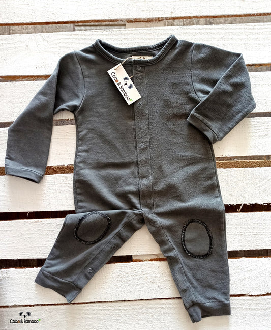 Grey Baby Romper