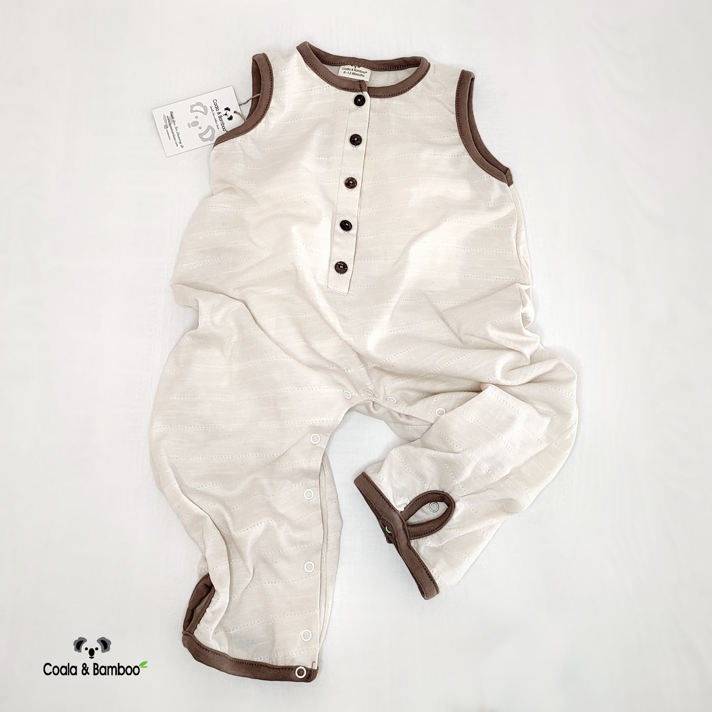 Pisa Salopette - Aged 9 M to 4 Years - colored ecru