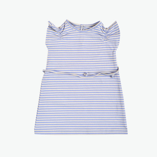 Organic Girl's dress stripped Aged 0m to 12m