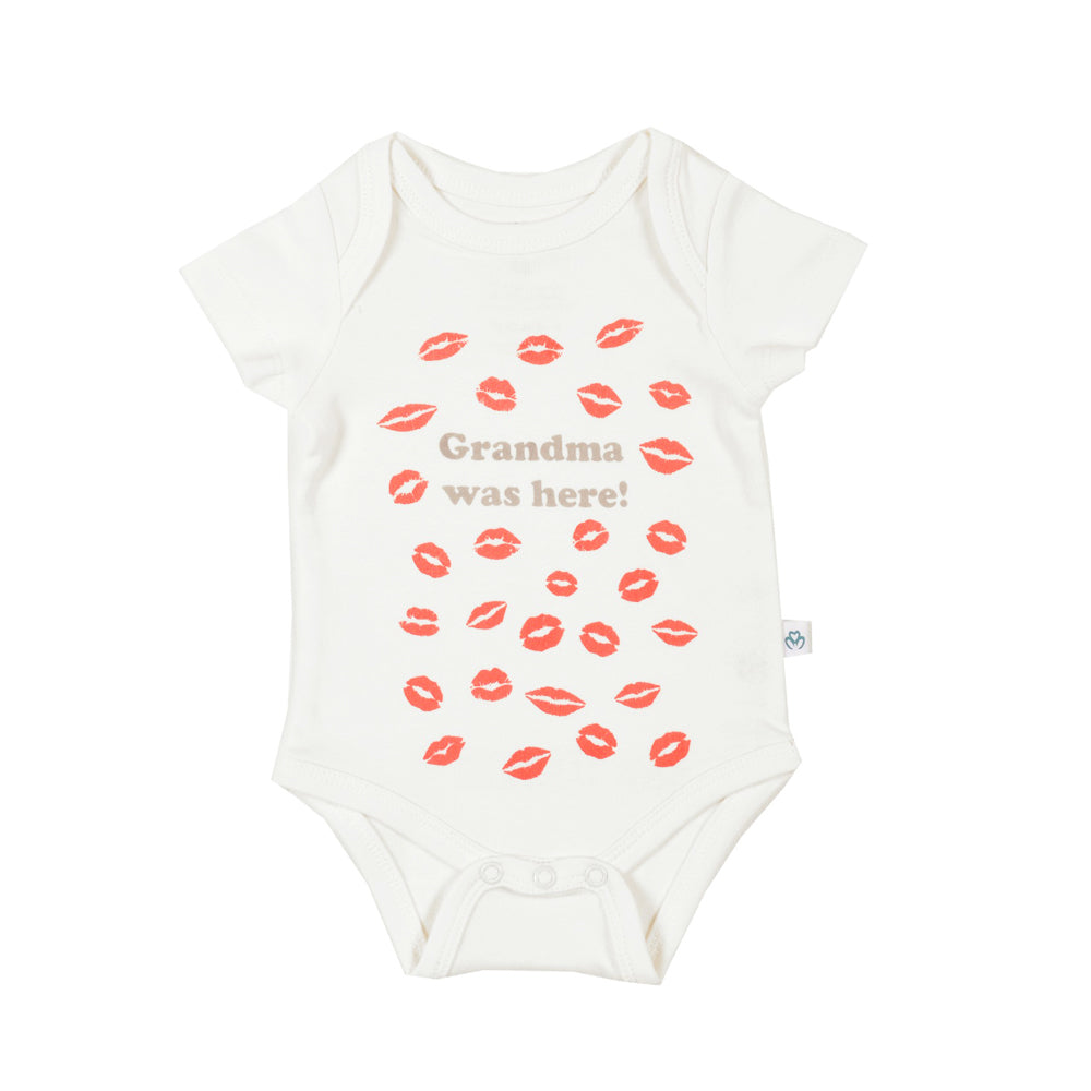 Organic Short sleeve bodysuit for baby girls and boys Aged 0-24 Months colored White