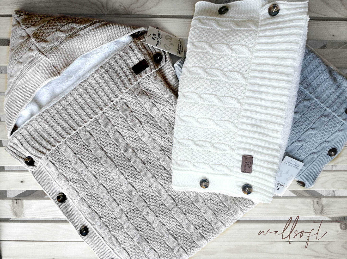 Baby Swaddling Clothes with Well-off for soft and warm feeling for your little one. can be used as sleeping bag or swaddle