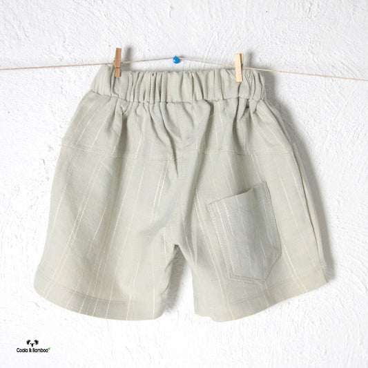 Stripped Short for Girls- Aged 2 Yrs to 9 Yrs- Colored Light Blue