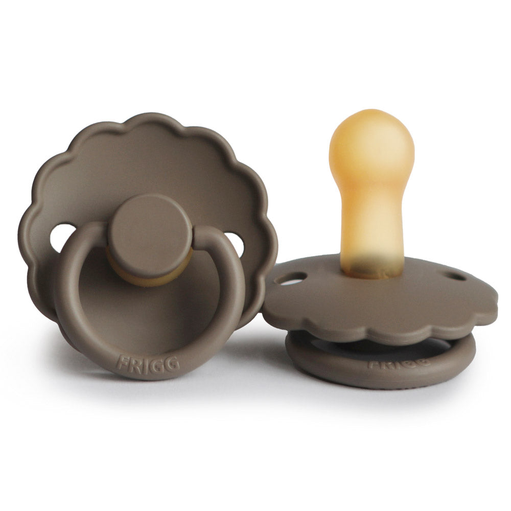 FRIGG Daisy Latex Baby Pacifier 6-18M -1 Pack- Portobello