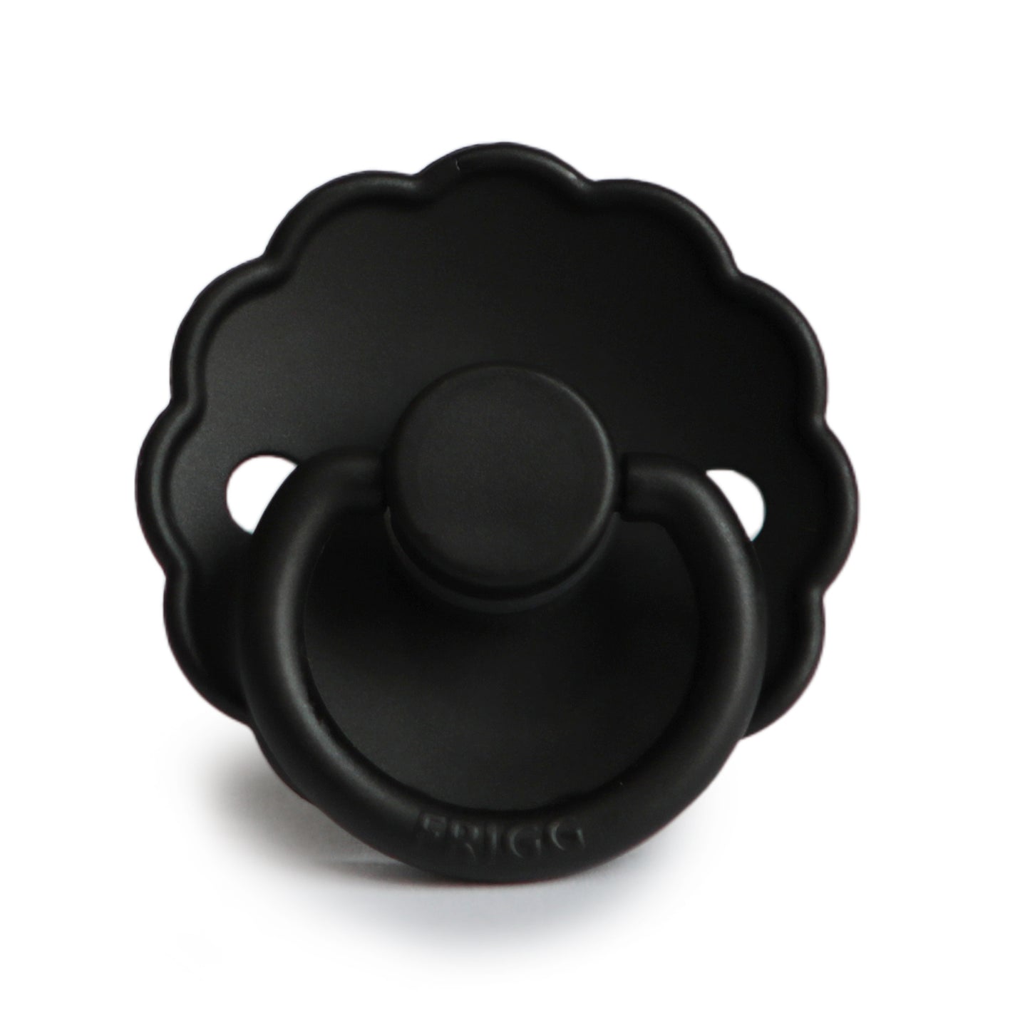 FRIGG Daisy Silicone Baby Pacifier 0-6M - 1- Pack Jet Black