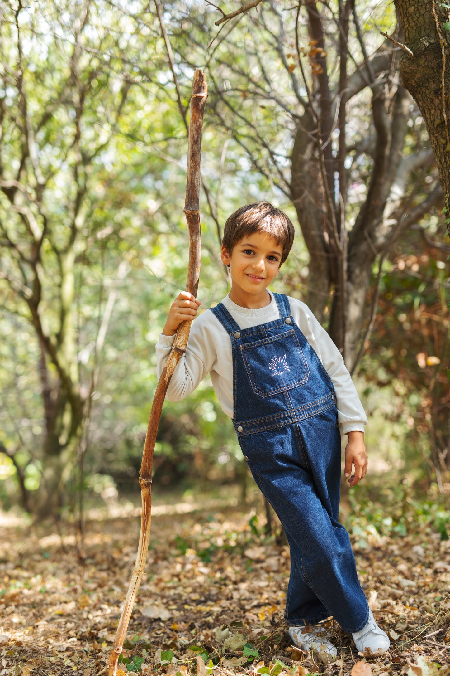 Organic "Yucca" Denim Dungarees - Aged 6m to 7 Yrs- Colored Indigo