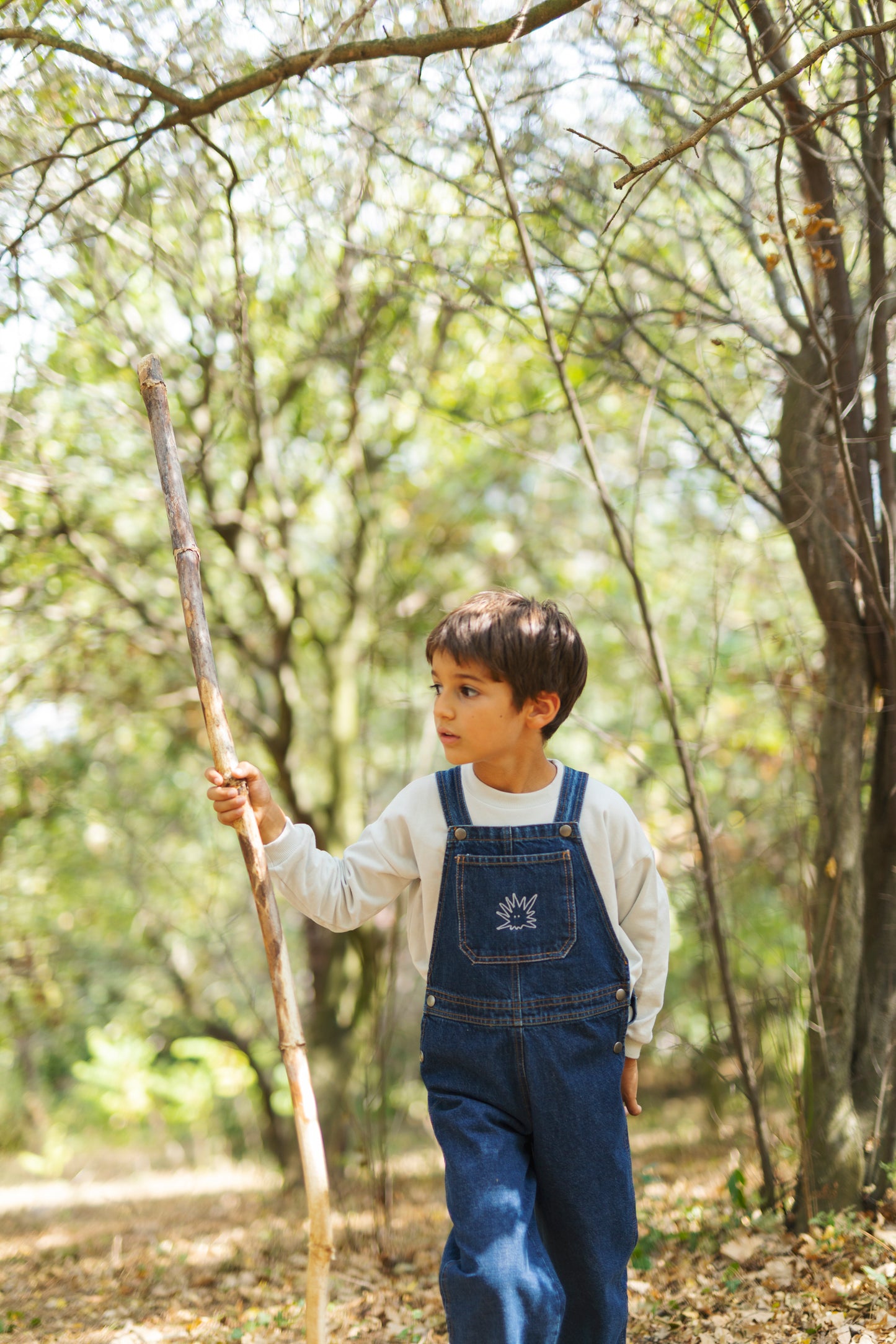Organic "Yucca" Denim Dungarees - Aged 6m to 7 Yrs- Colored Indigo