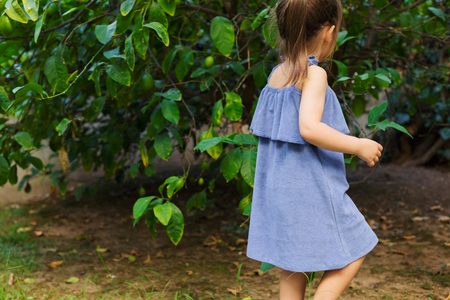 "Sun" Terry Towel Dress - Aged 18m to 3 Yrs