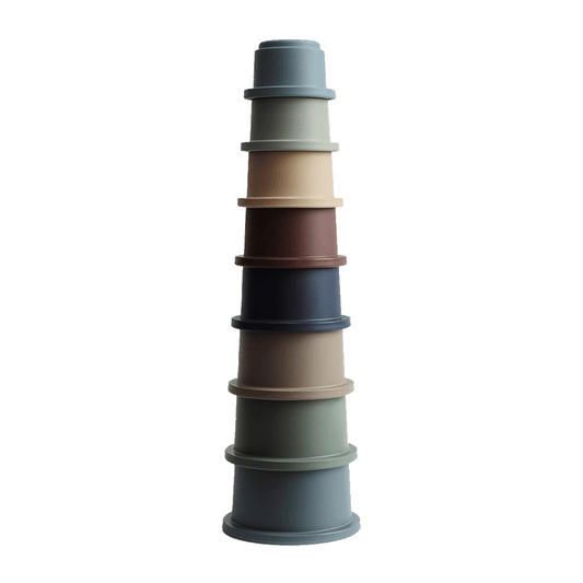 Mushie Stacking Cups Forest