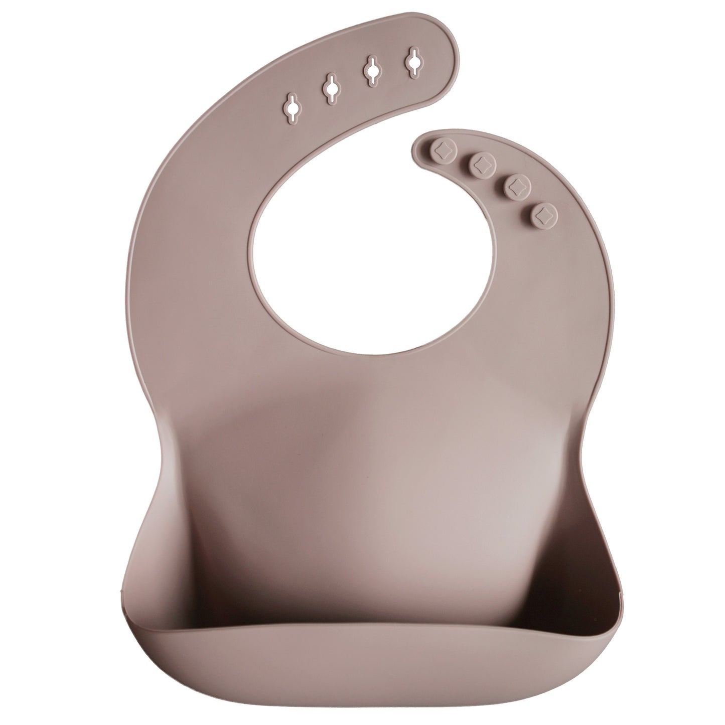 Mushie Silicone Bib Warm Taupe