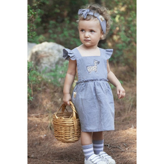 Organic Porpoise ’Lama’ Baby Dress Aged 9m to 2 Yrs