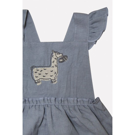 Organic Porpoise ’Lama’ Baby Dress Aged 9m to 2 Yrs