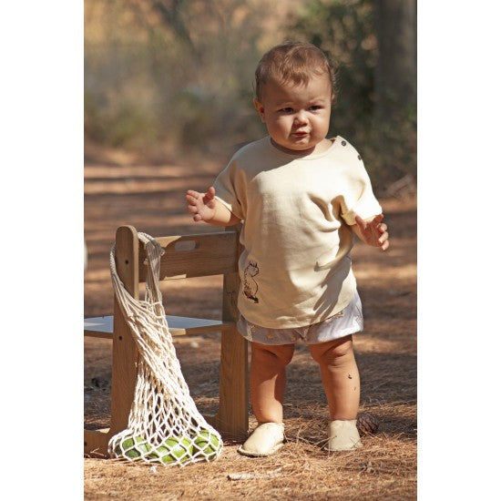 Organic Semolina ’Rhino’ Baby T-shirt - Aged 3m to 12m