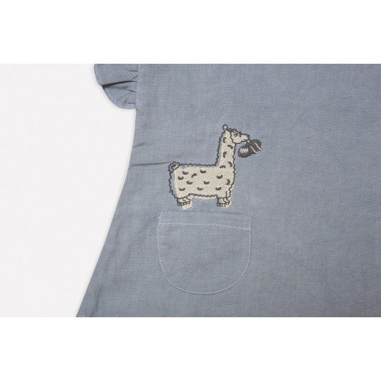 Organic 'Porpoise ’Lama’ Top - Aged 6m to 18m
