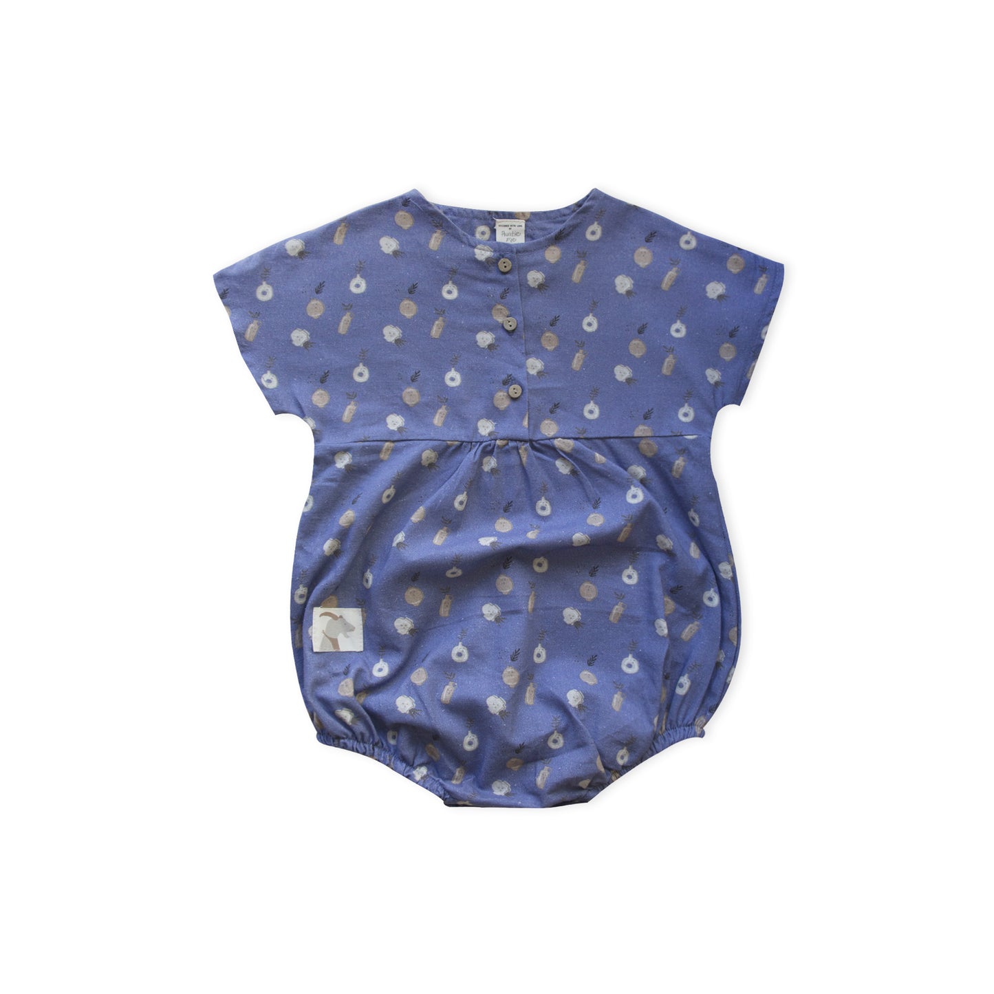 Blue Ice Plant Ceramic Woven Bubble onesie
