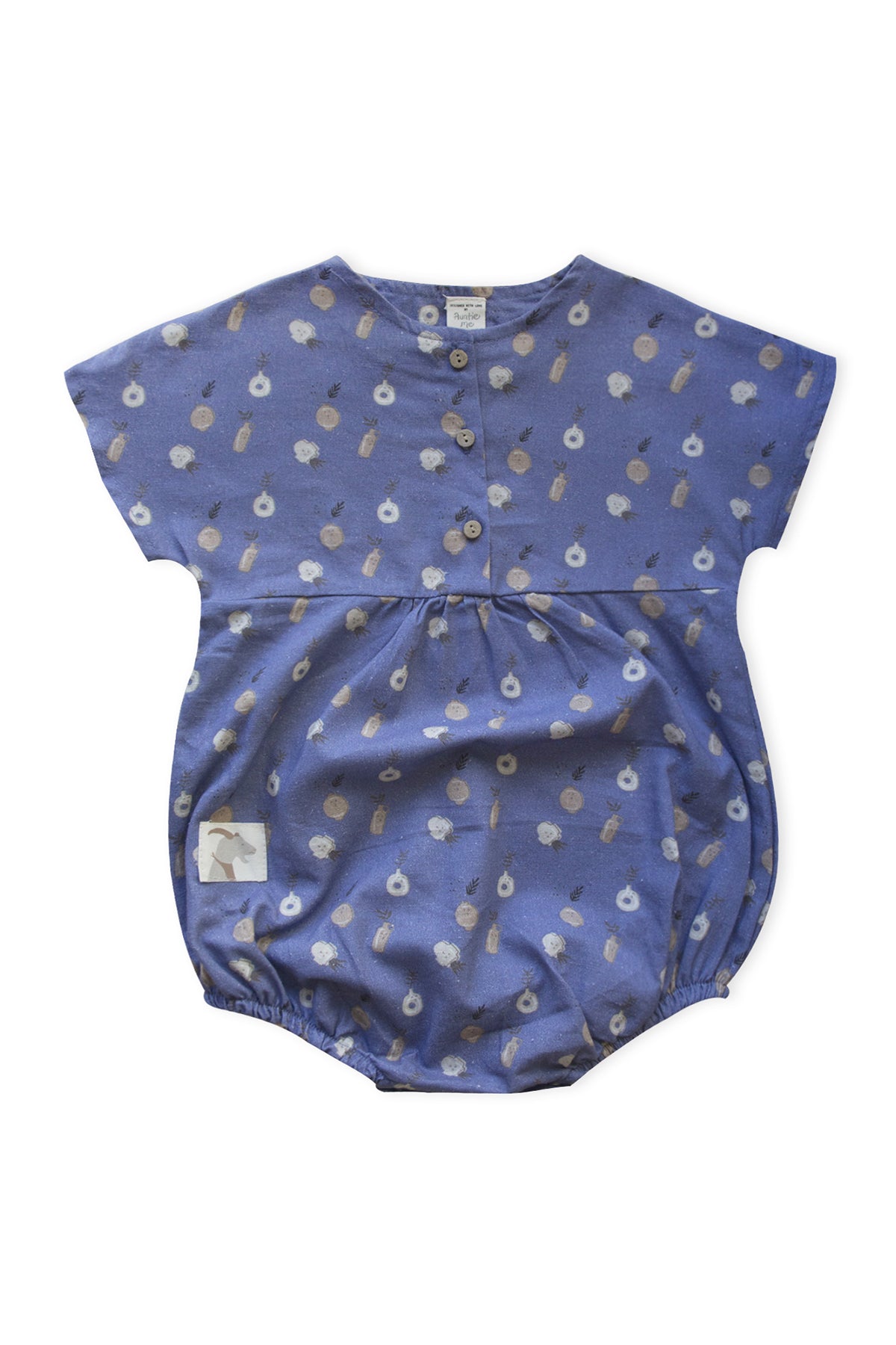 Blue Ice Plant Ceramic Woven Bubble onesie