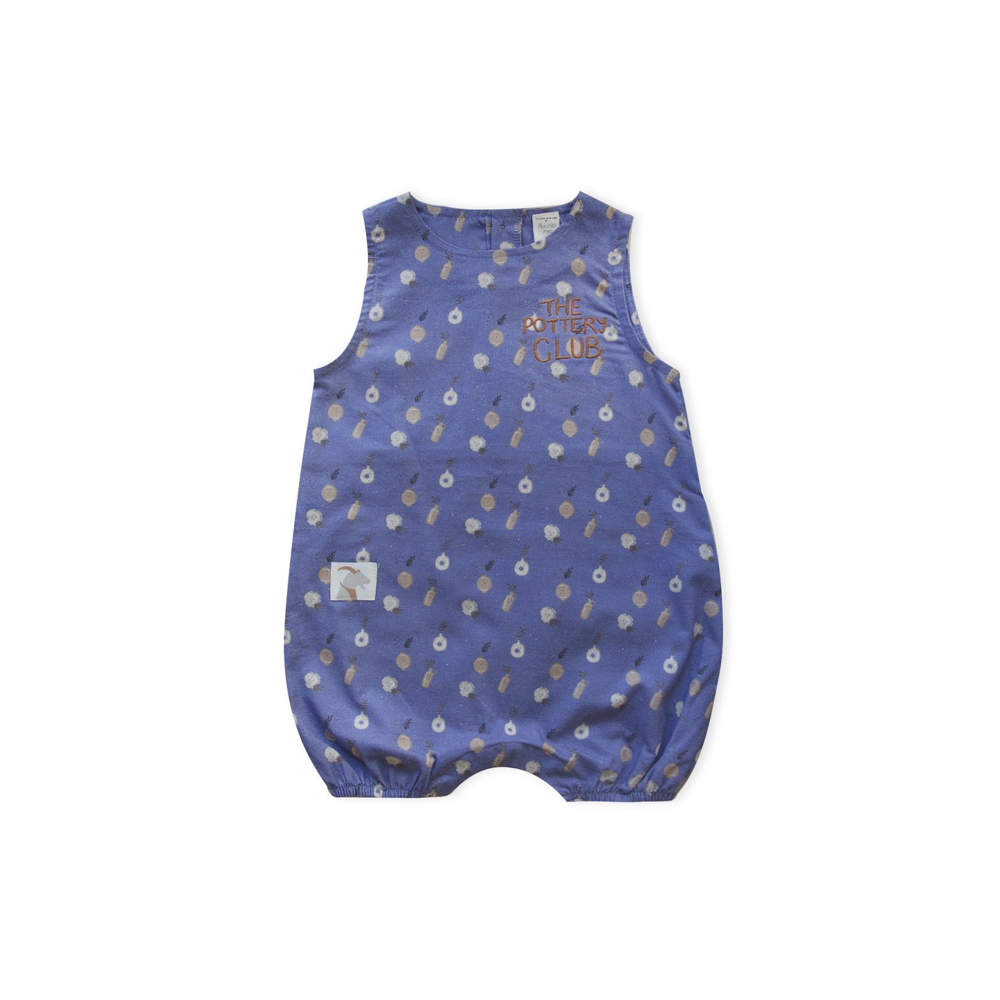 Organic Blue Ice ’Plant Ceramics’ Woven Romper