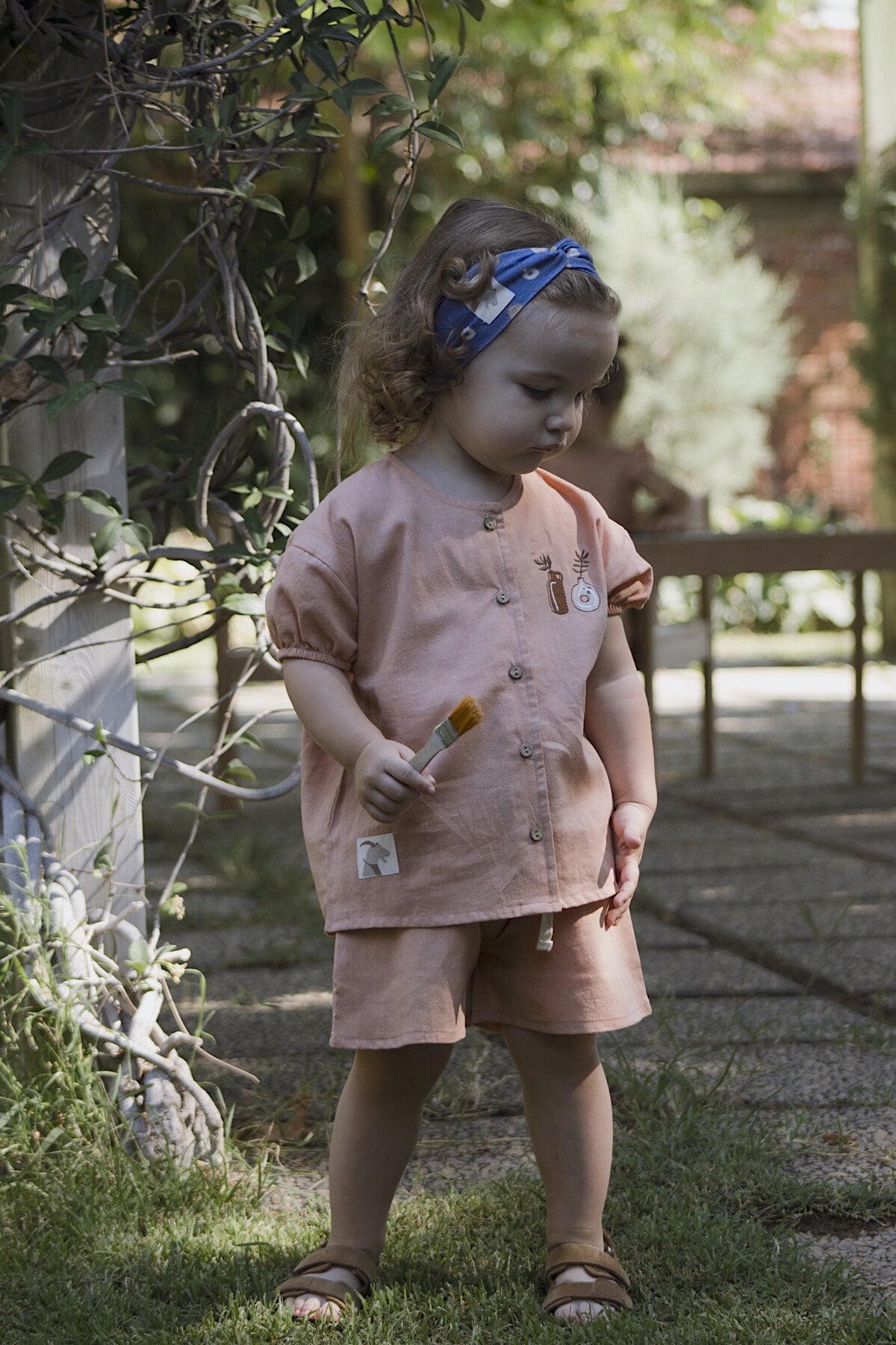 Organic Cork ’Two Plant Ceramics’ Woven Shorts
