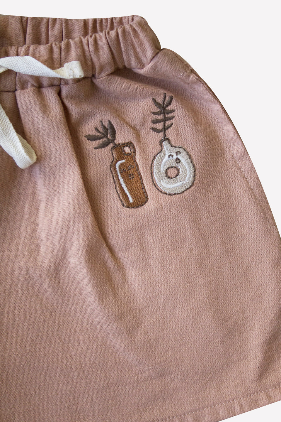 Organic Cork ’Two Plant Ceramics’ Woven Shorts