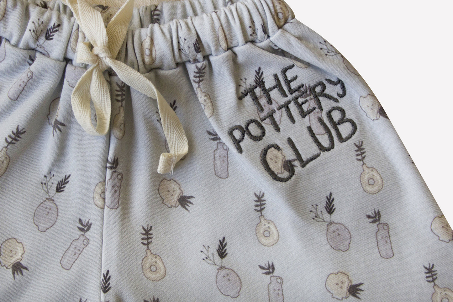 Organic Foggy Dew ’Plant Ceramics’ Wide Leg Short