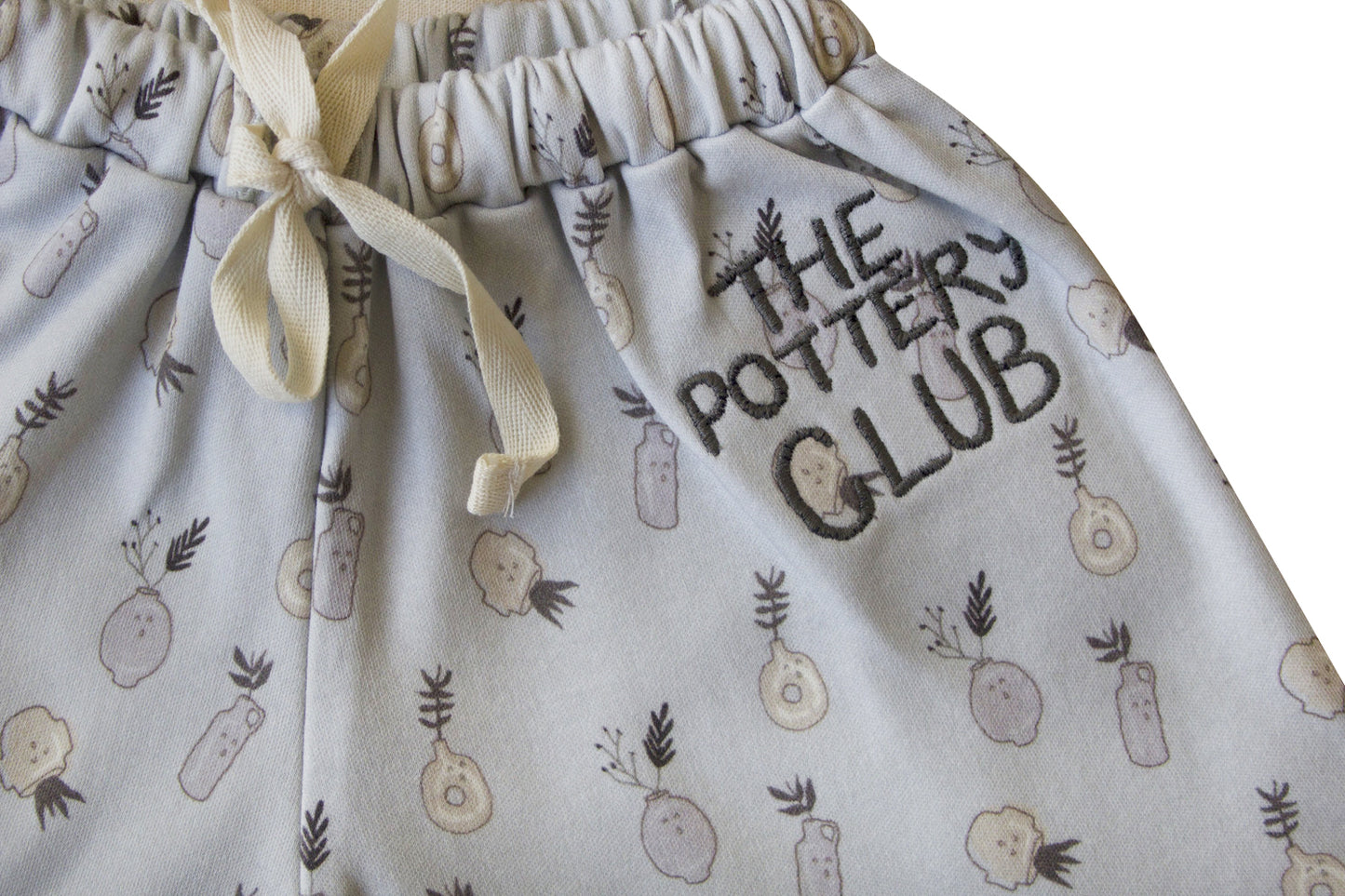 Organic Foggy Dew ’Plant Ceramics’ Wide Leg Short