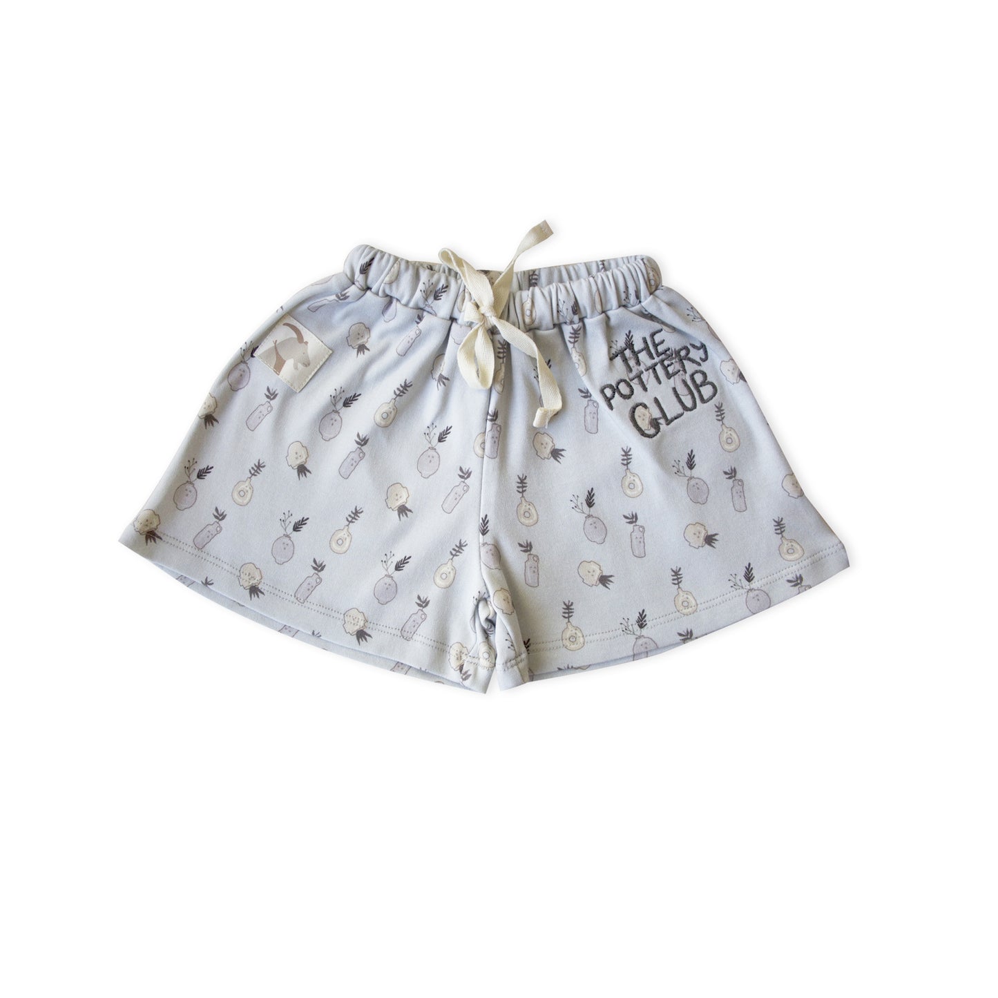 Organic Foggy Dew ’Plant Ceramics’ Wide Leg Short