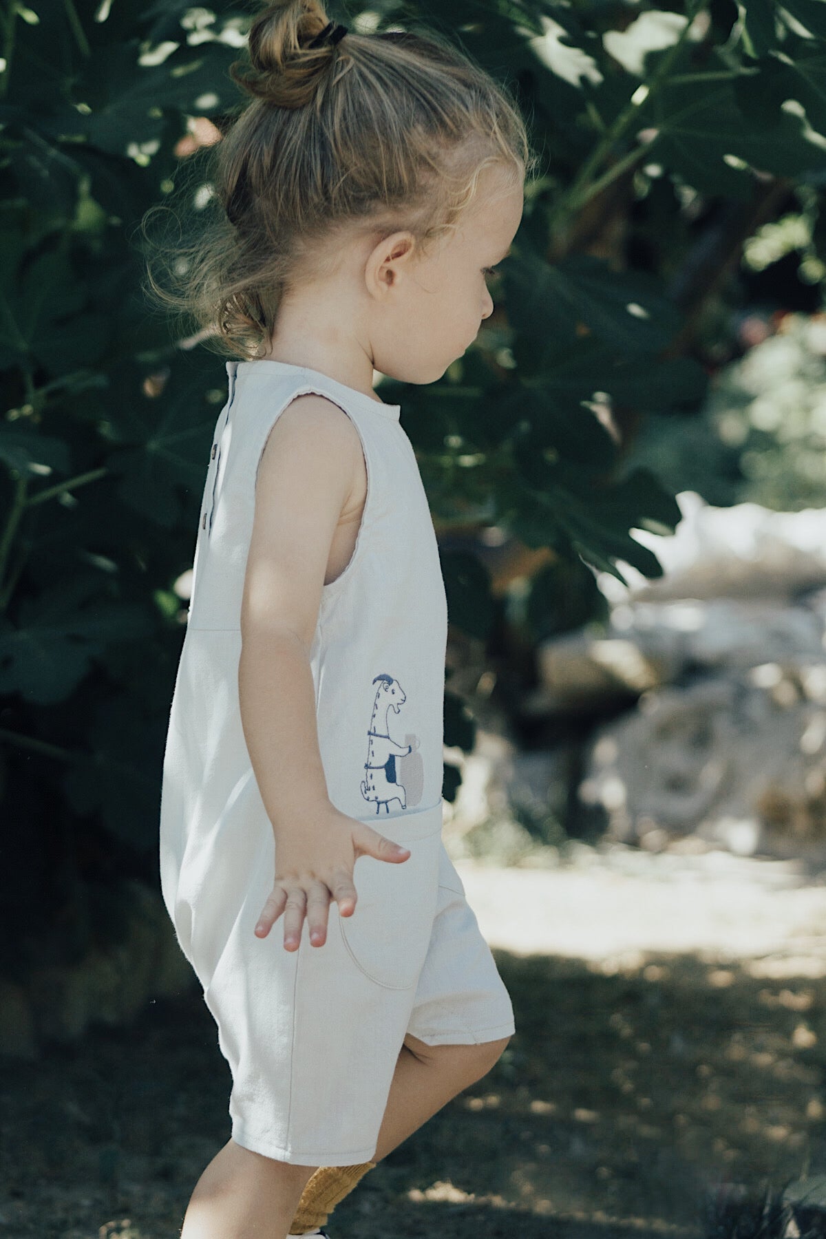 Organic 'Foggy Dew 'Goat' Romper