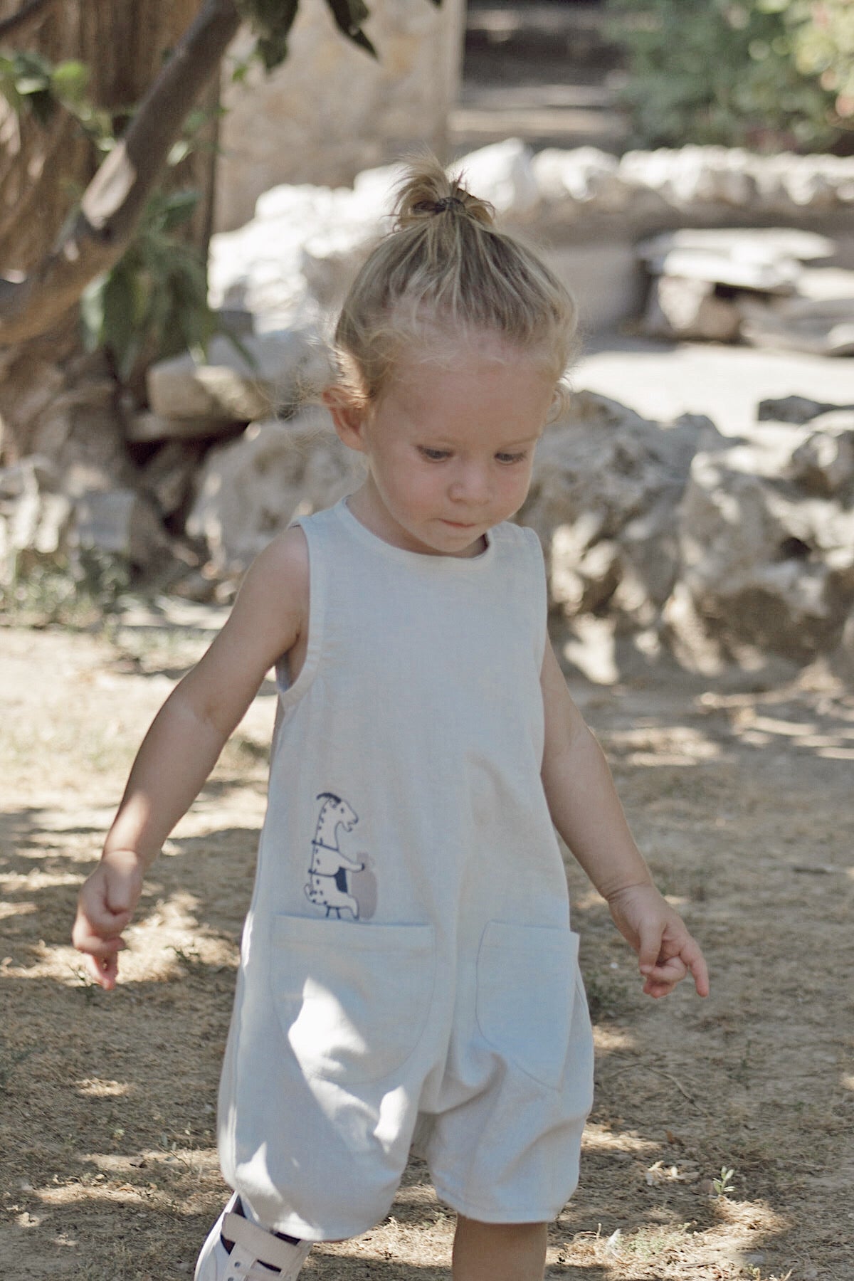 Organic 'Foggy Dew 'Goat' Romper