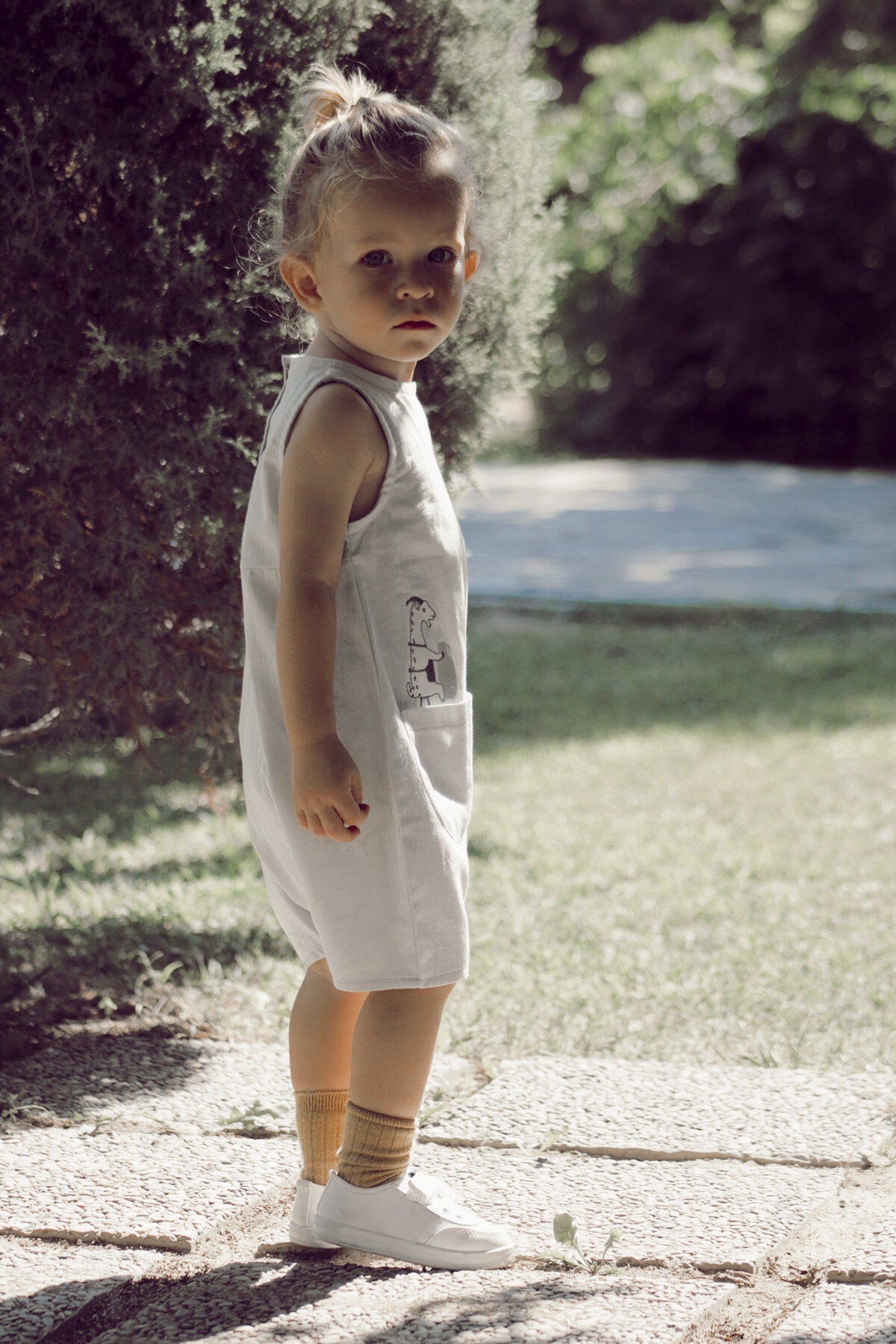 Organic 'Foggy Dew 'Goat' Romper
