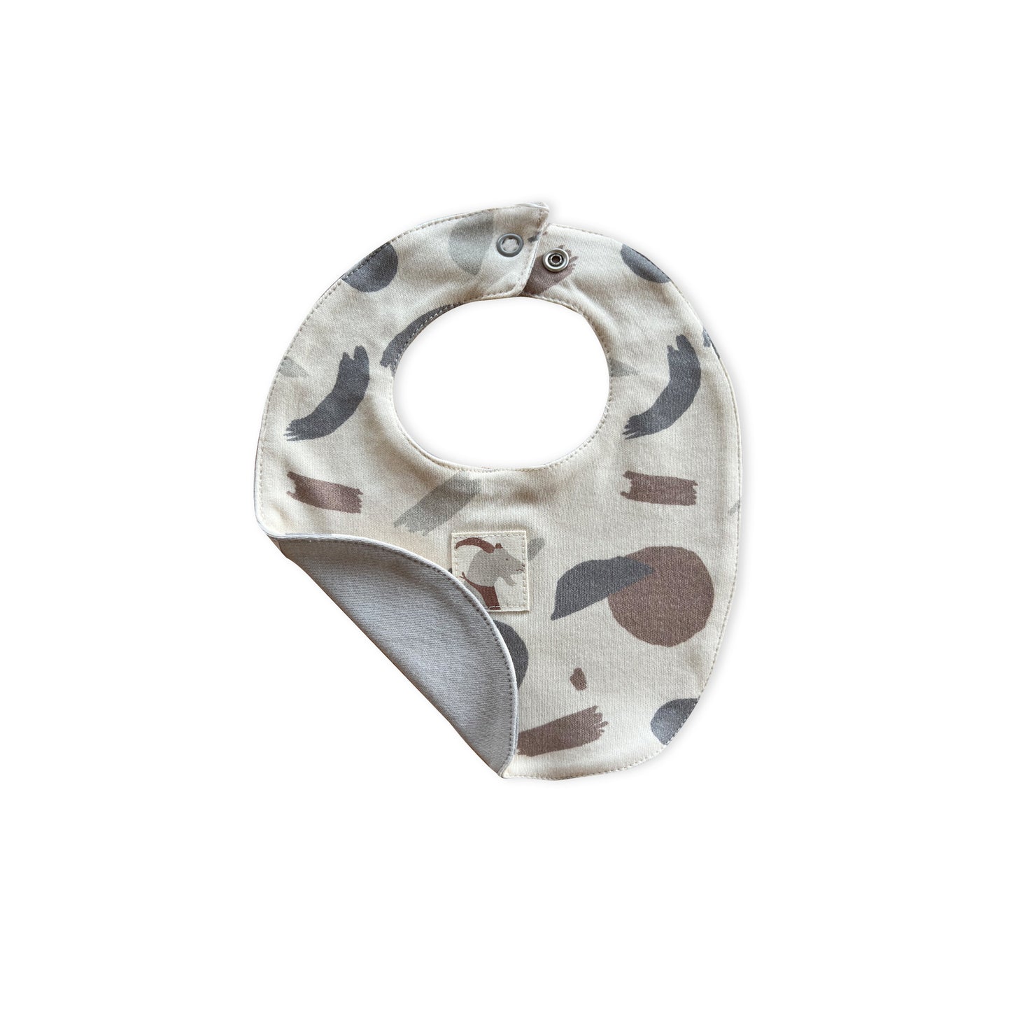 Organic Double Sided 'Irregular Shapes' Bib