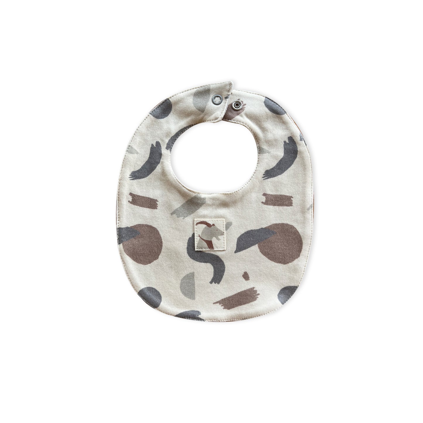 Organic Double Sided 'Irregular Shapes' Bib