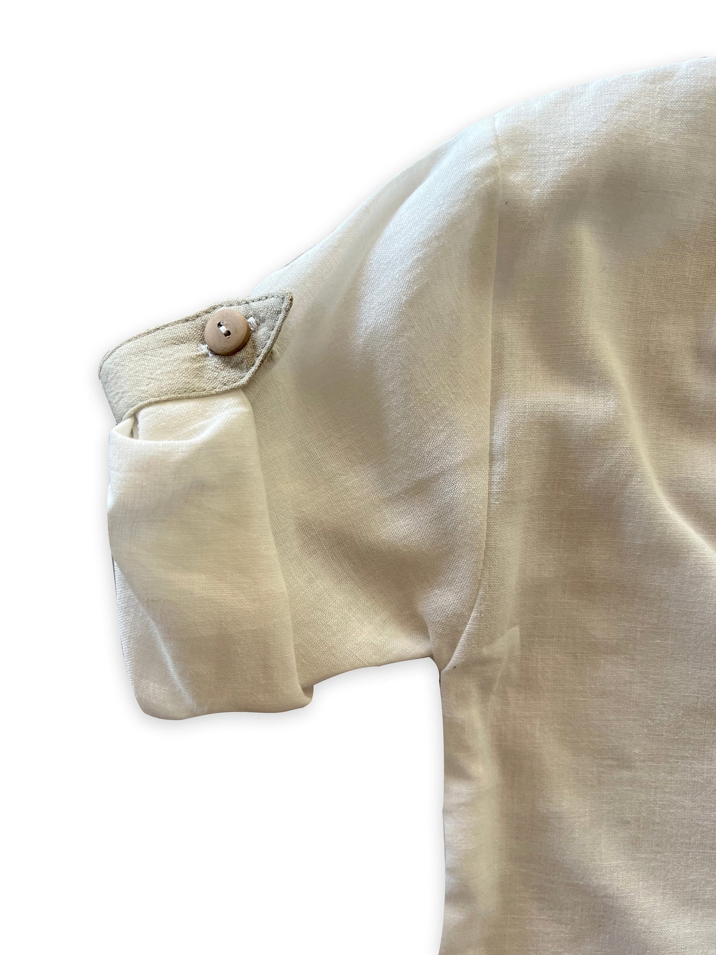 UNDYED ’SURFING WHALE’ SHIRT -Organic cotton and Linen
