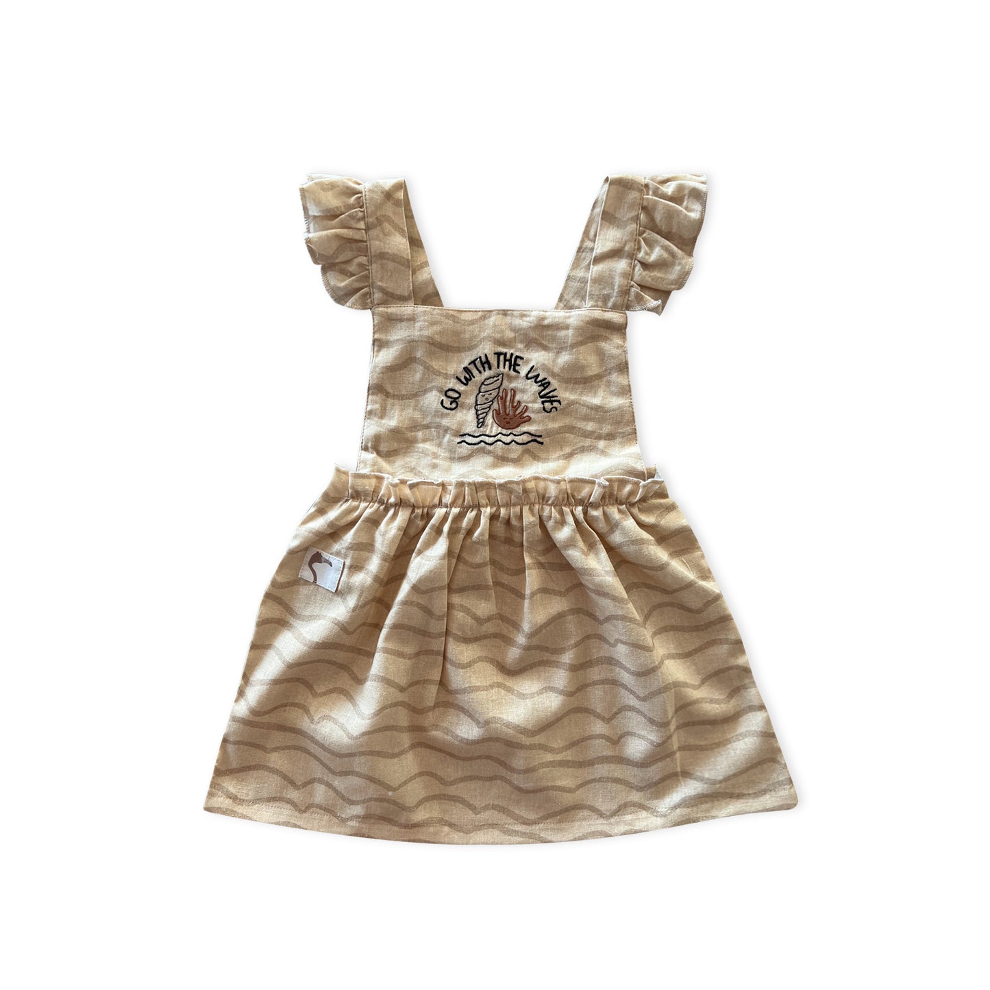 MARZIPAN ‘WAVES’ DRESS Aged 6m to 5 Yrs